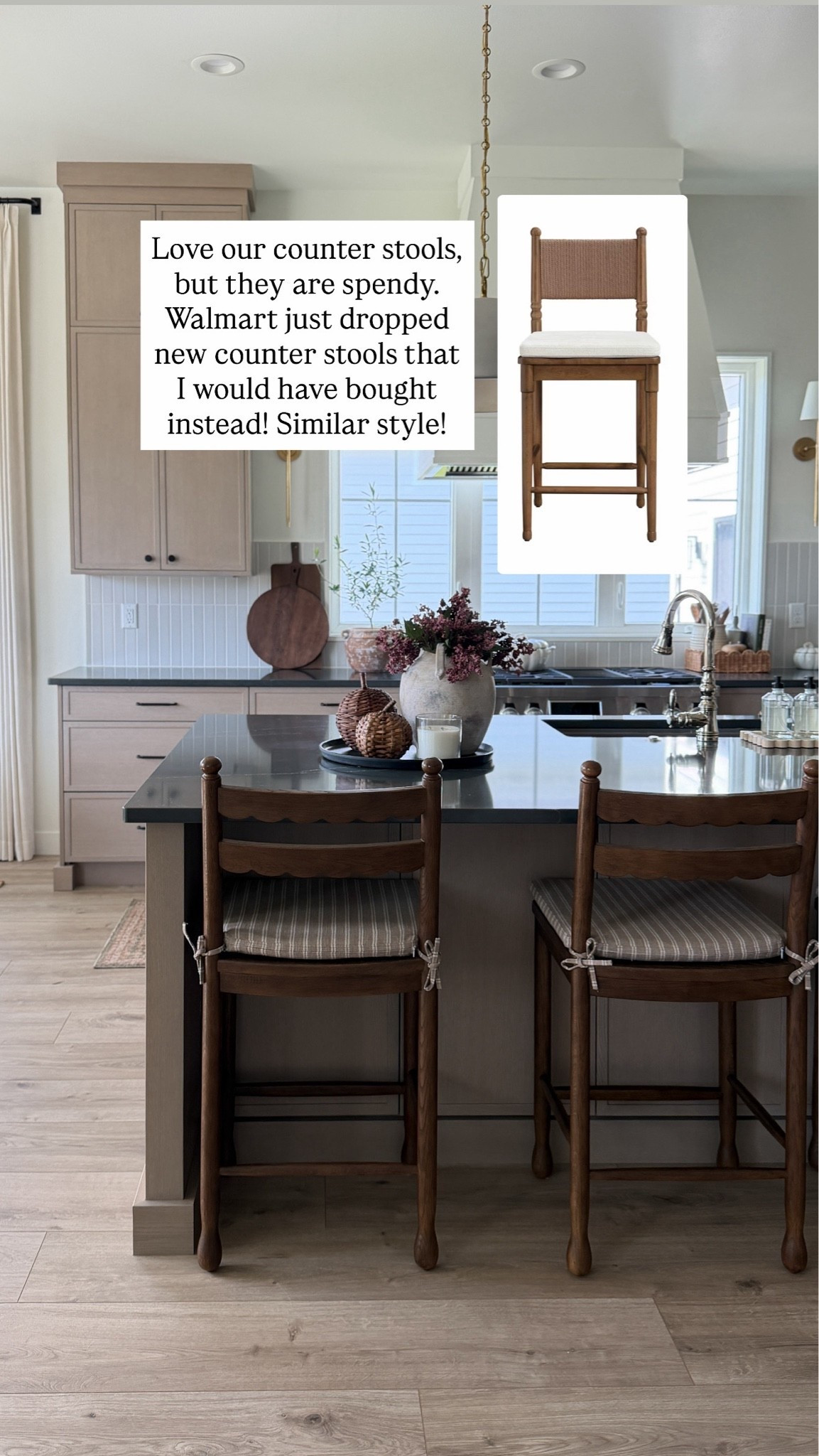Can you believe these Walmart counter stools?! $248 for 2! I have a feeling these will sell out fast.

#LTKHome