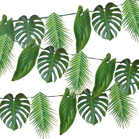 Talking Tables FST6-GARLAND-PALM Tropical Fiesta Palm Leaf Garland Party Decorations, Length 1.5M... | Amazon (US)