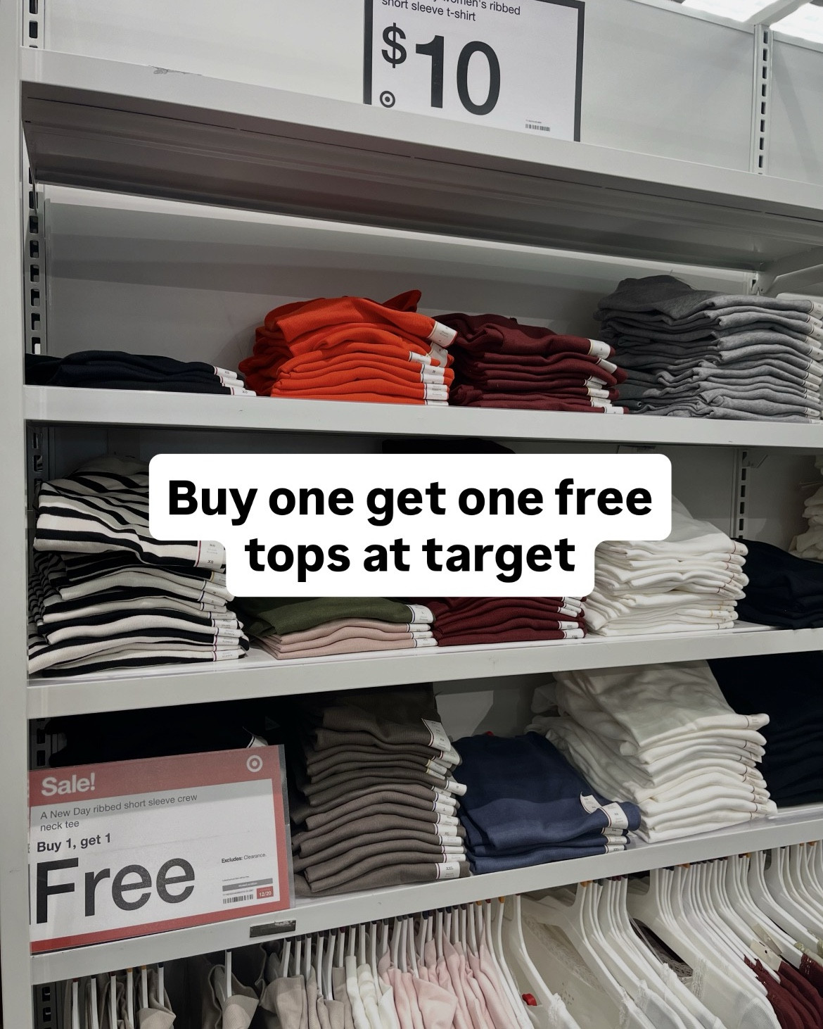 Buy one get one free women’s tops at target! 

#LTKSaleAlert