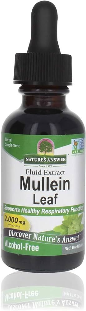 Nature's Answer Mullein Leaf | Herbal Supplement | Supports Respiratory Function & Mucous Membran... | Amazon (US)
