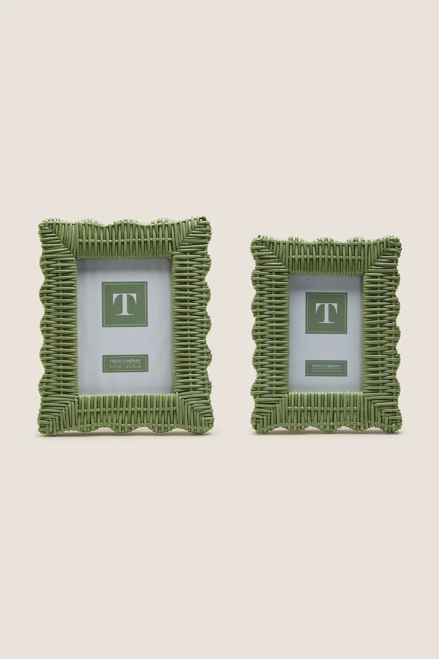 5x7 Green Wicker Weave Photo Frame | Tuckernuck (US)