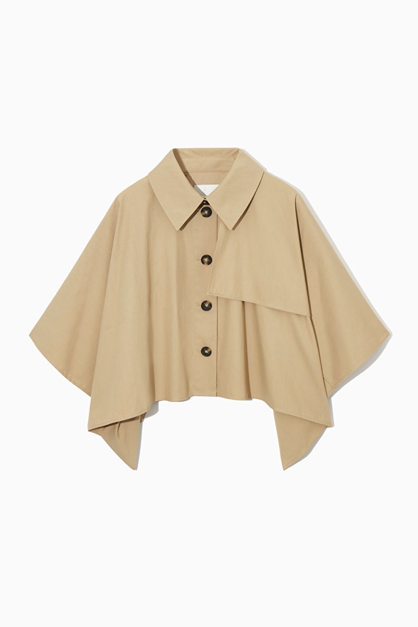 CROPPED TRENCH COAT CAPE | COS UK