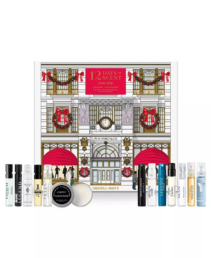 12-Pc. Macy's Favorite Scents 12 Days Of Scent For Him Advent Calendar, Created for Macy's | Macy's