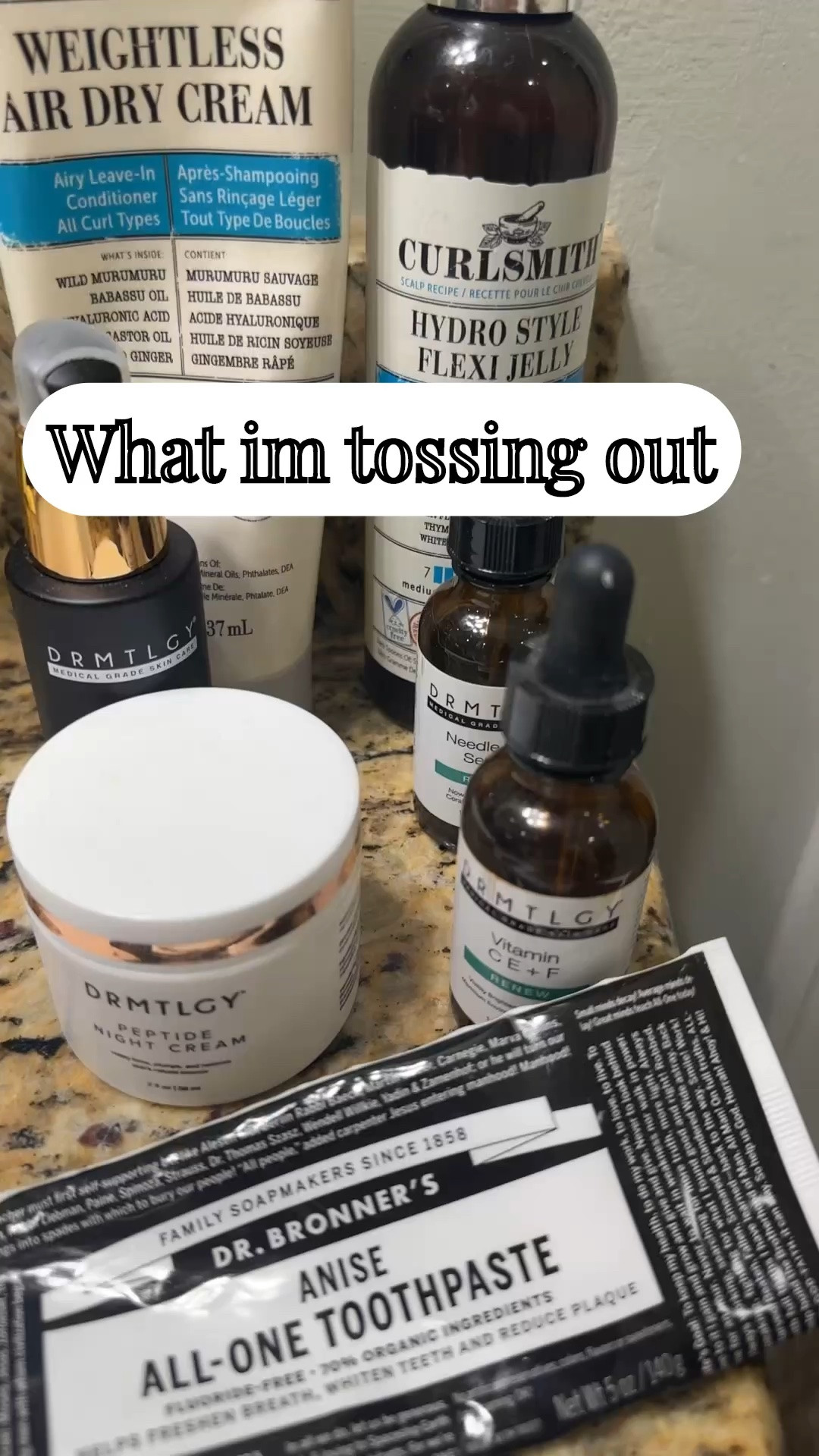 Cause they’re empty!  And all have replacements already in place. I have stopped using the Vitamin CE&F serum.  In its place I’ve added in the Facial RX moisturizer. If shopping DRMTLGY use promo ROBINSNESTOFFICIAL for savings.  Or the link on my Linktree on socials.

#LTKOver40 #LTKvlog #LTKPetite