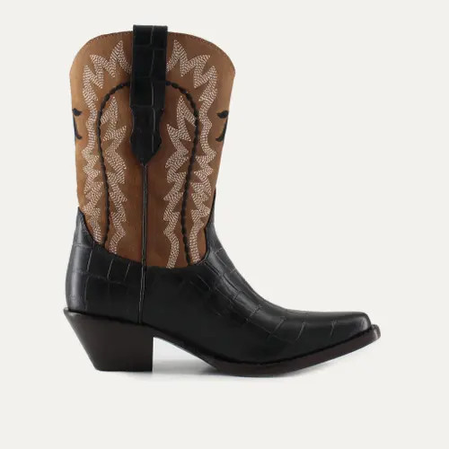 Buck & Brana Bianca Leather Boots in Black at Nordstrom, Size 6.5 | Nordstrom