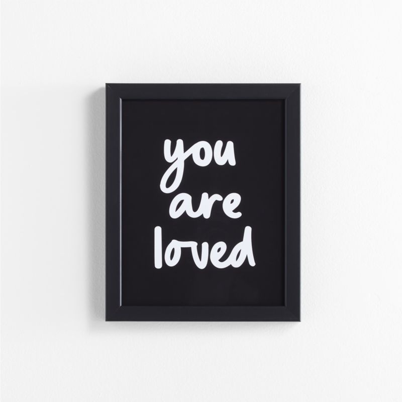 You are Loved Framed Wall Art | Crate & Kids | Crate & Barrel