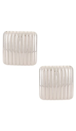 Cendre Mara Earrings in Metallic Silver. | Revolve Clothing (Global)