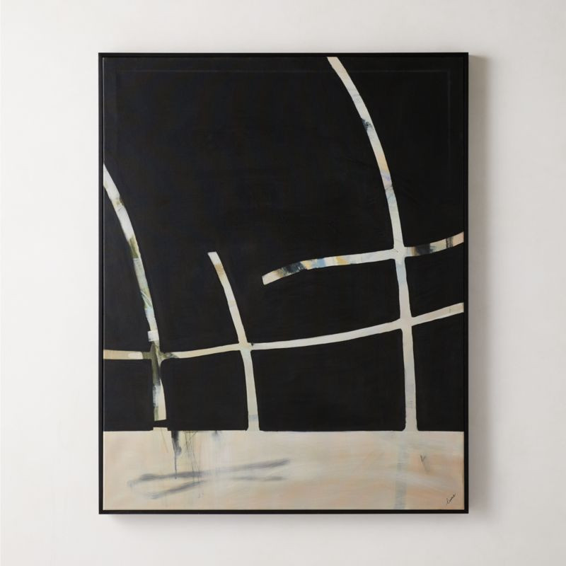 'Sway' Framed Modern Wall Art 40"x50" | CB2 | CB2