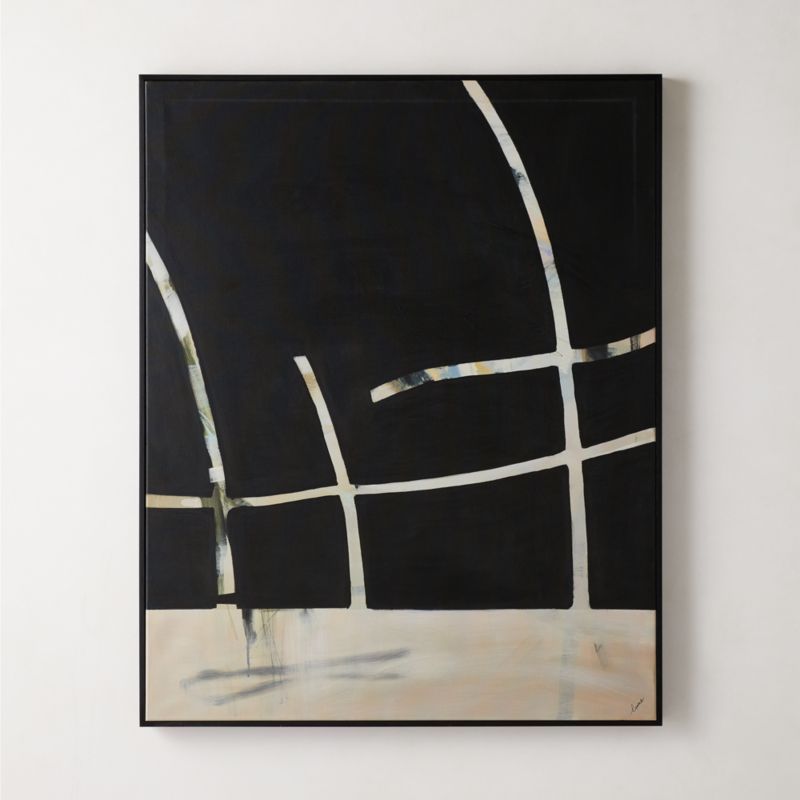'Sway' Framed Modern Wall Art 40"x50" + Reviews | CB2 | CB2