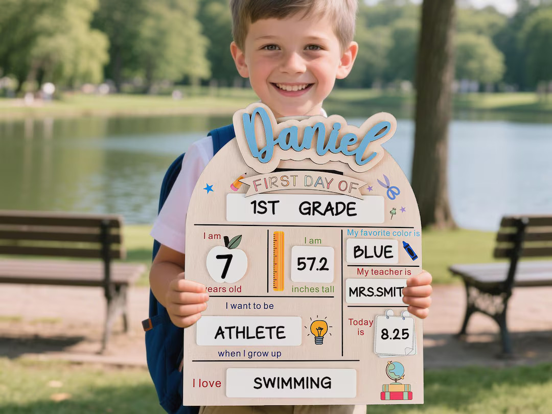 Custom First & Last Day School Sign,back to School Sign,kindergarten 1st Day of School Sign,first... | Etsy (US)