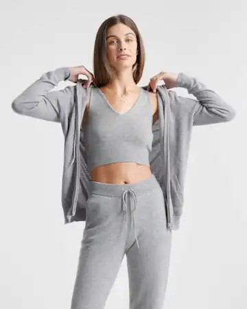 Mongolian Cashmere Cropped Tank | Quince