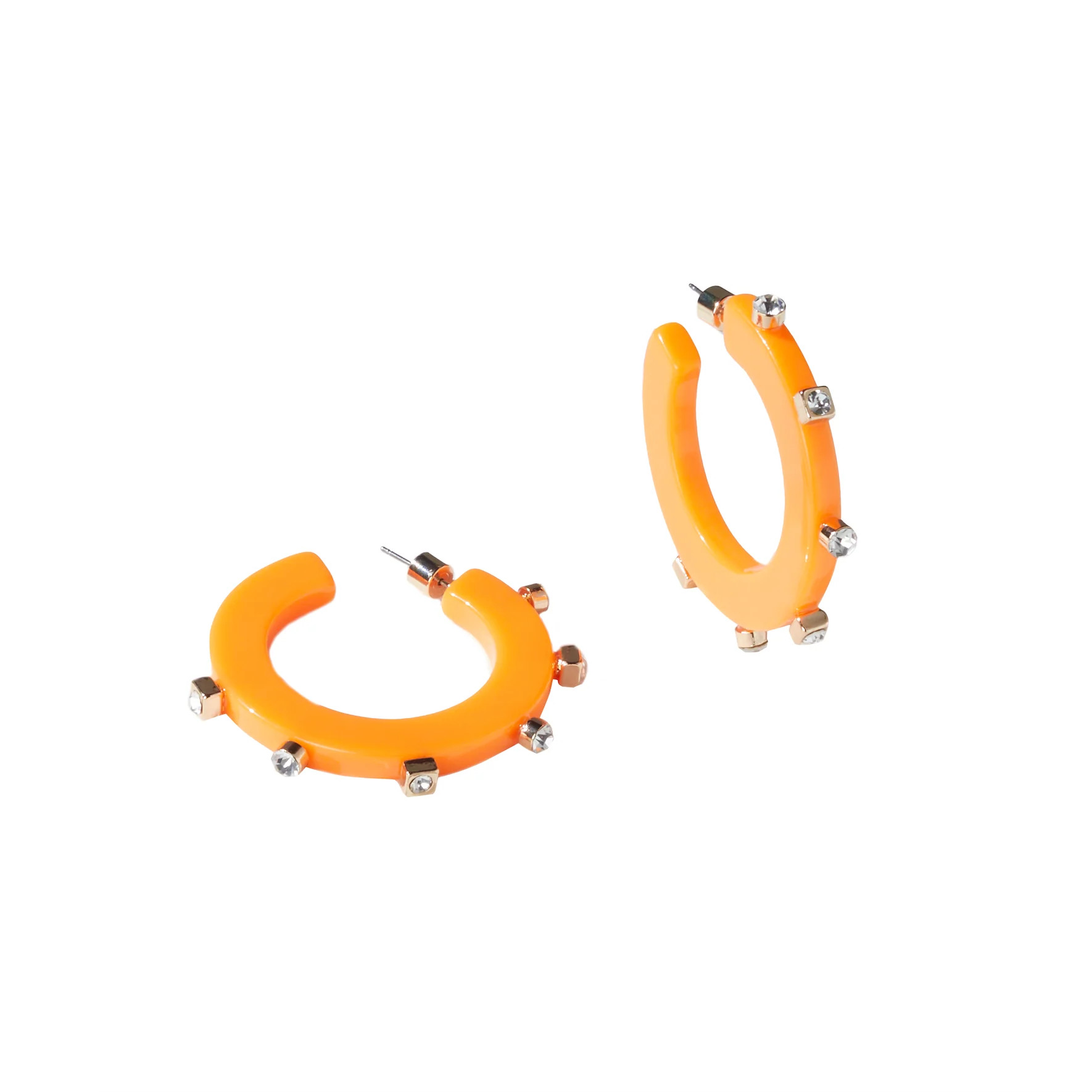 City Girl Jewel Hoop - Tangerine | Smith & Co. Jewelry