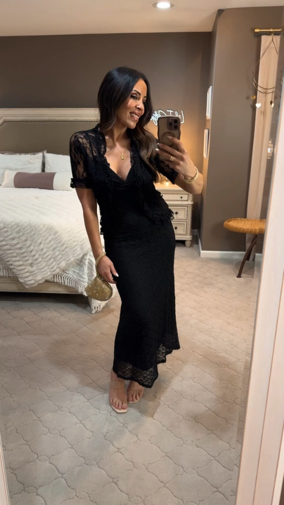 For just under $17 you cannot go wrong with this flattering maxi dress🎀🙌🏻🔥 I love that I can pair it with this lacy shrug and evening bag and wear it now to dinner, but I can also grab sandals and a denim jacket to make it more casual in warmer weather. I’m wearing g a size small🖤

#LTKOver40