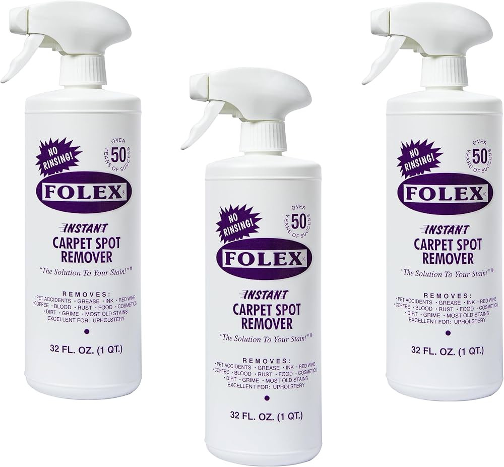 Folex Instant Carpet Spot Remover, 32oz, Pack of 3 | Amazon (US)