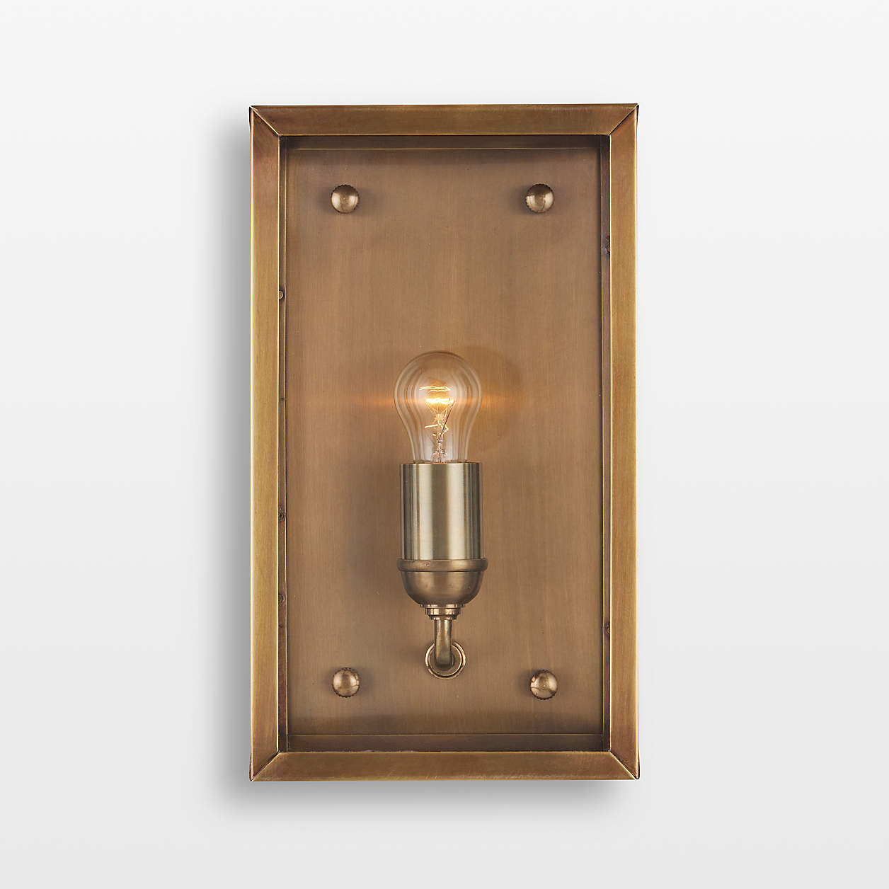 Royster Brass Outdoor Wall Sconce | Crate & Barrel | Crate & Barrel