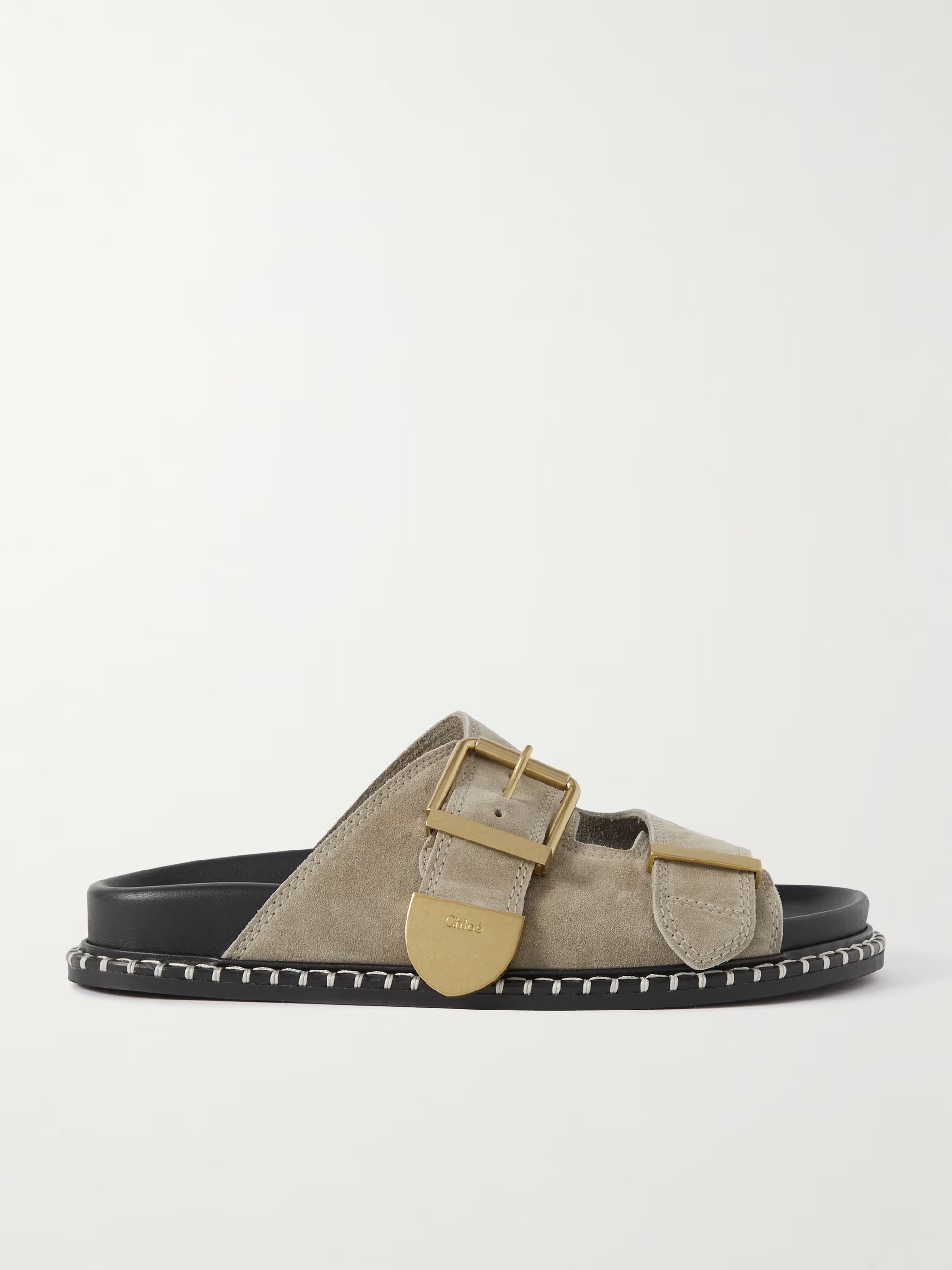 + NET SUSTAIN Rebecca whipstiched suede slides | NET-A-PORTER (UK & EU)