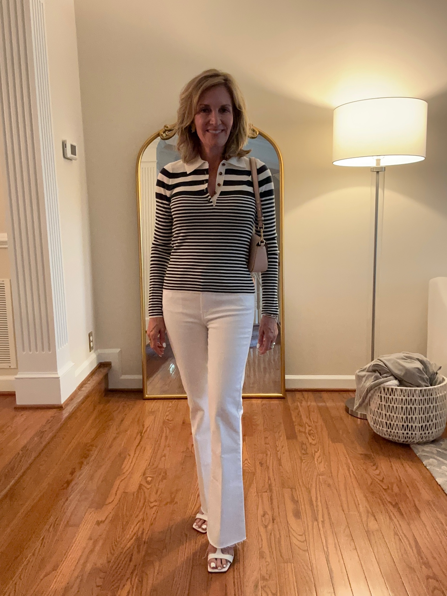 Another fashion  trend for 2024 id stylish polo shirts, super feminine and preppy polo. These Shirts are back big time. Size extra small.

#LTKStyleTip #LTKOver40 #LTKSaleAlert