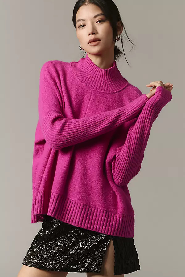 The Gretchen Cozy Mock-Neck Sweater | Anthropologie (US)