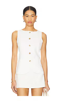 4th & Reckless Chai Linen Top in White from Revolve.com | Revolve Clothing (Global)