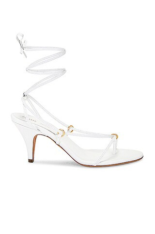 KHAITE Marion Strappy Sandal in Optic White | FWRD | FWRD 