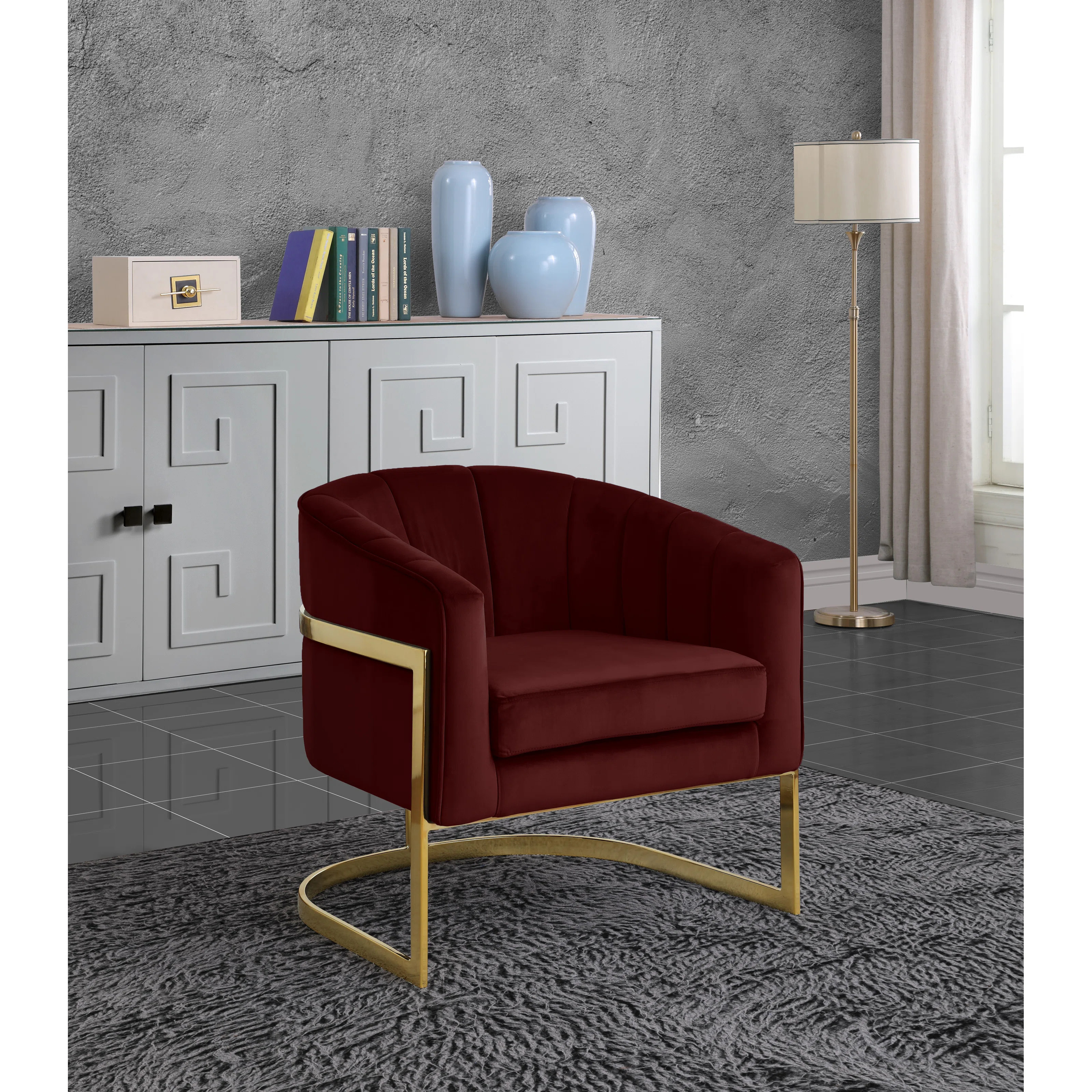 Barnicle Velvet Barrel Chair | Wayfair North America