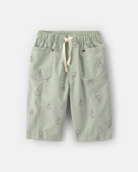 Baby Girl Floral Barrel Pants - Green - OshKosh B'gosh | Carter's | Carter's Inc