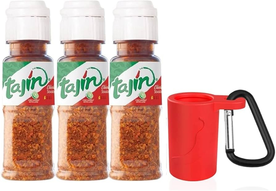 Portable 0.35oz Taj\u00edn Seasoning Bottle | On-the-Go Chili-Lime Flavor Enhancer Silicone Keych... | Amazon (US)