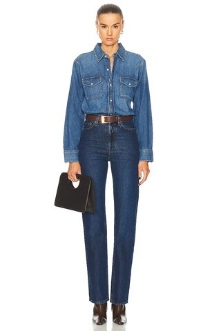 Sera Denim Bodysuit | FWRD 