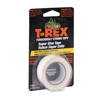 T-REX 0.75 in. x 5 yds. Clear Double Sided Super Glue Tape 288301 - The Home Depot | The Home Depot
