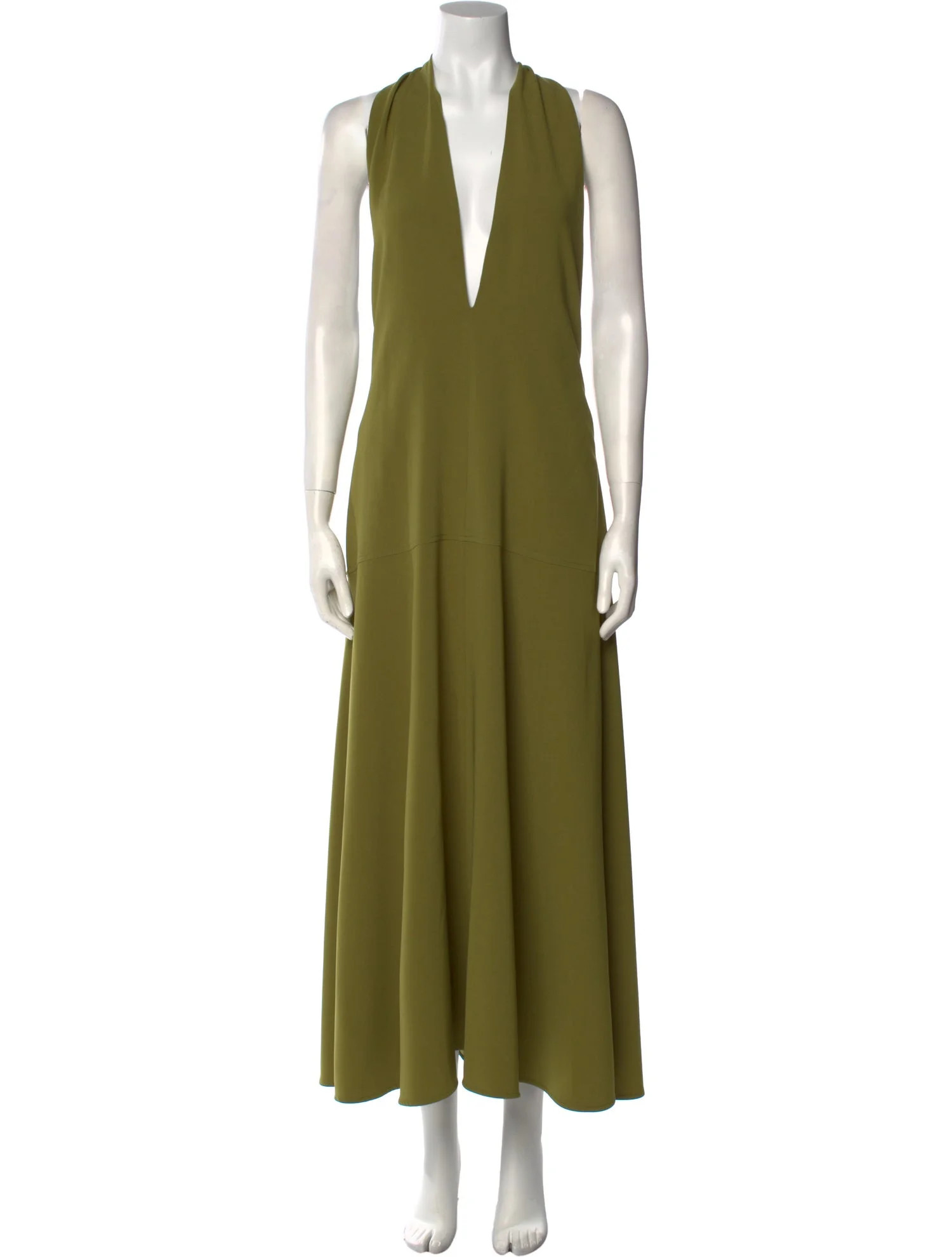 V-Neck Long Dress | The RealReal