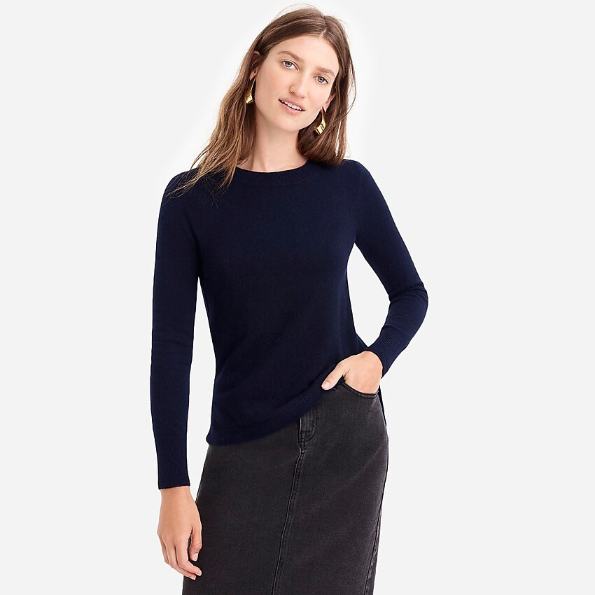 Cashmere slim-fit crewneck sweater | J. Crew US