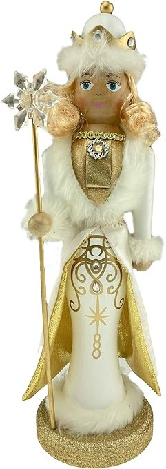 Clever Creations Gold Queen 14 Inch Traditional Wooden Nutcracker, Festive Christmas Décor for S... | Amazon (US)