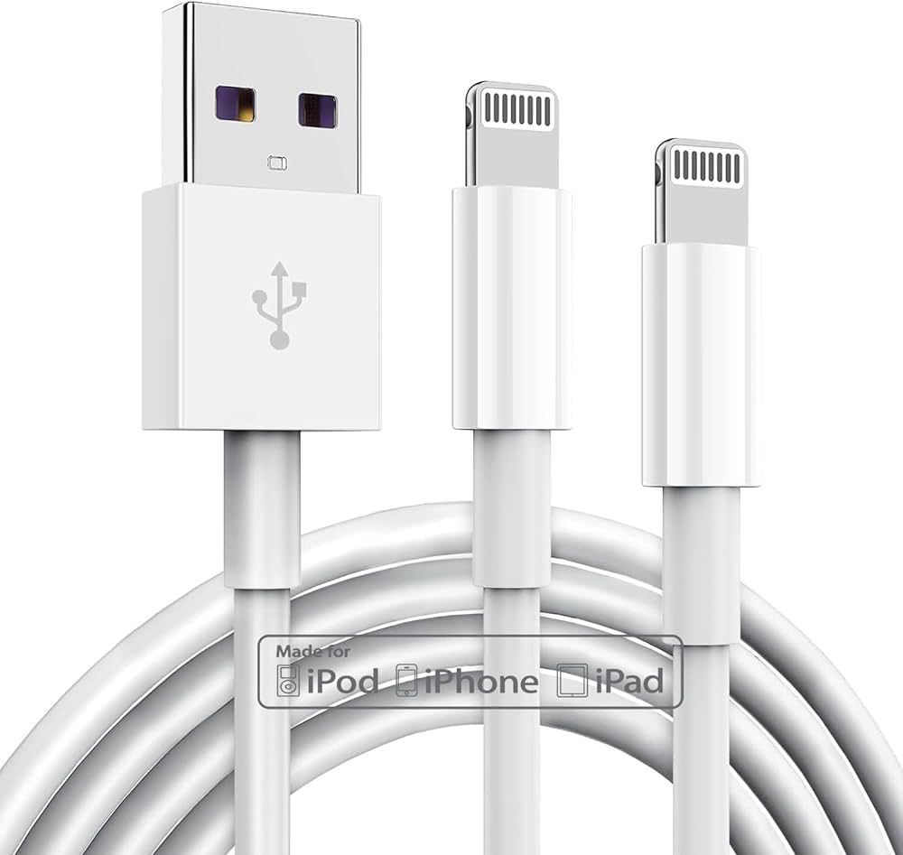 TUMABER 2 Pack Apple MFi Certified iPhone Charger Cable 3Ft, Lightning to USB Cord 3 Foot, 2.4A F... | Amazon (US)