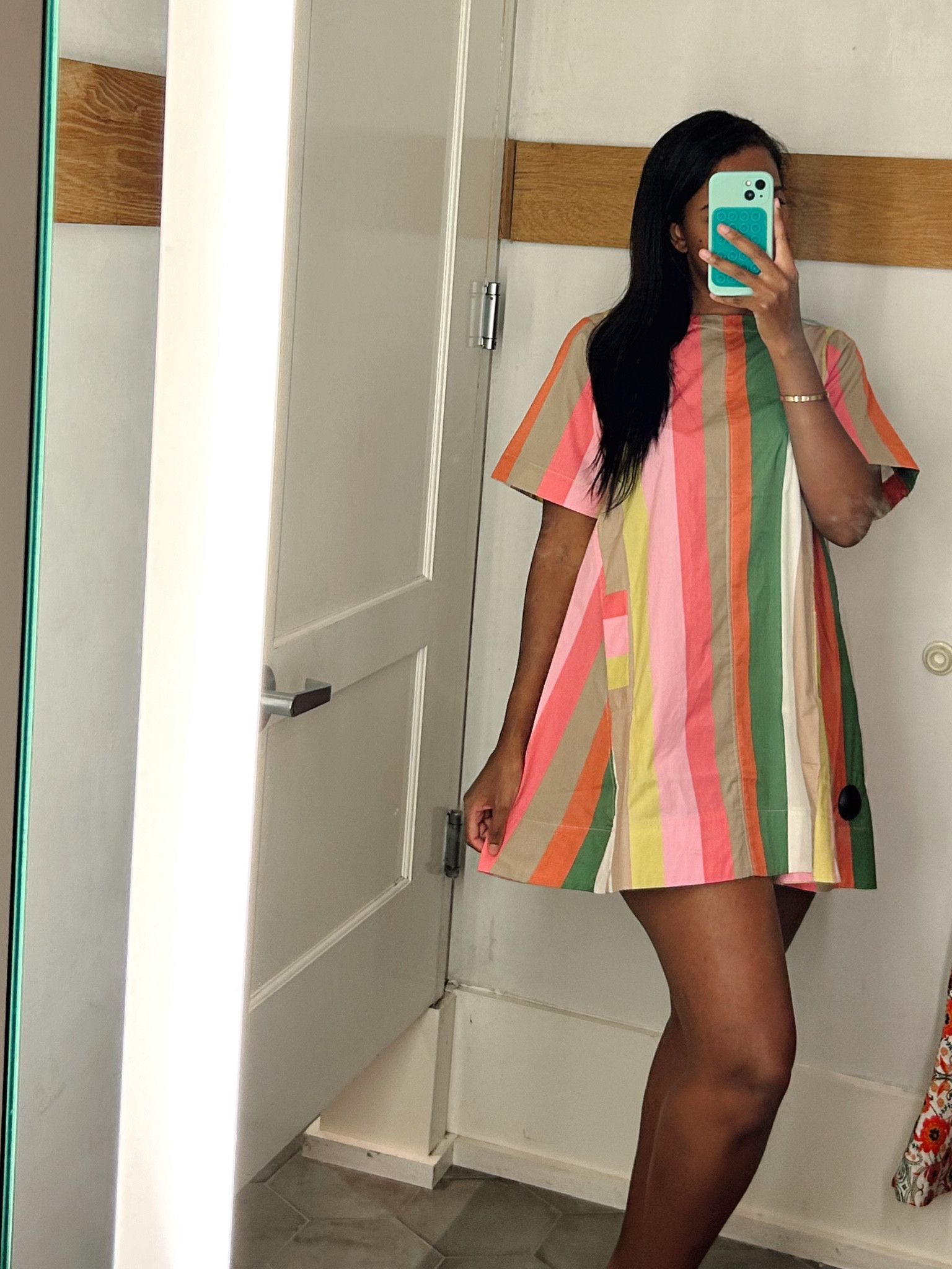 Striped mini dress - wearing a size S - available on white & navy

#resortwear #vacationoutfits #springsale

#LTKstyletip #LTKSpringSale #LTKtravel