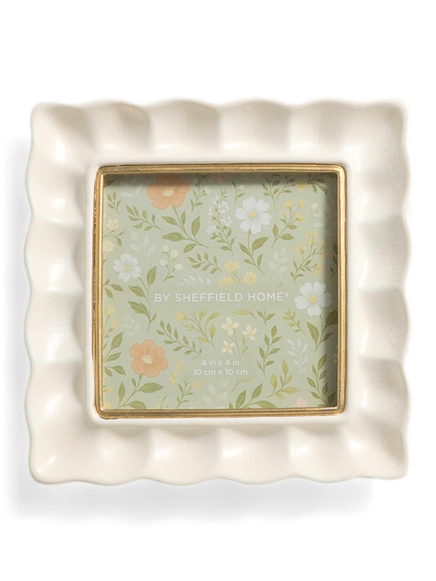 4x4 Wave Edge Metallic Tabletop Picture Frame | TJ Maxx