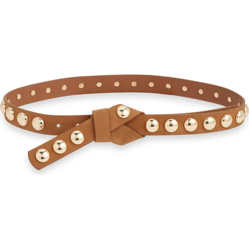 Treasure & Bond Riley Studded Belt in Tan at Nordstrom, Size Small | Nordstrom