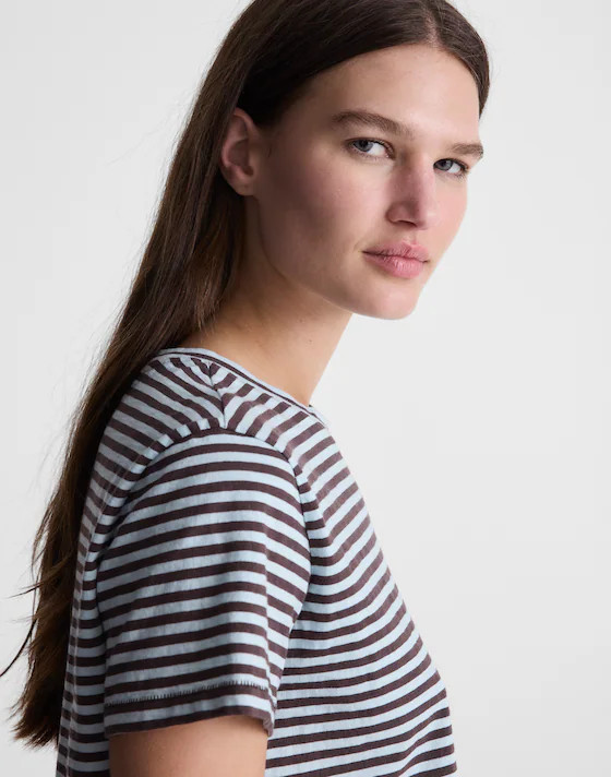 The Easy Crop Crewneck Tee in Soft Slub | Madewell