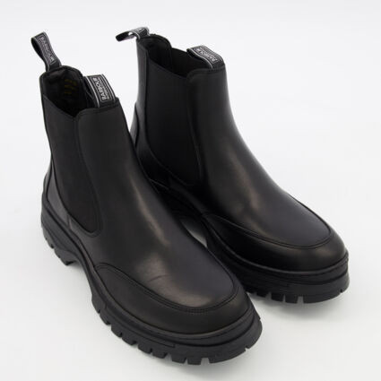 Black Leather Morgan Boots | TK Maxx