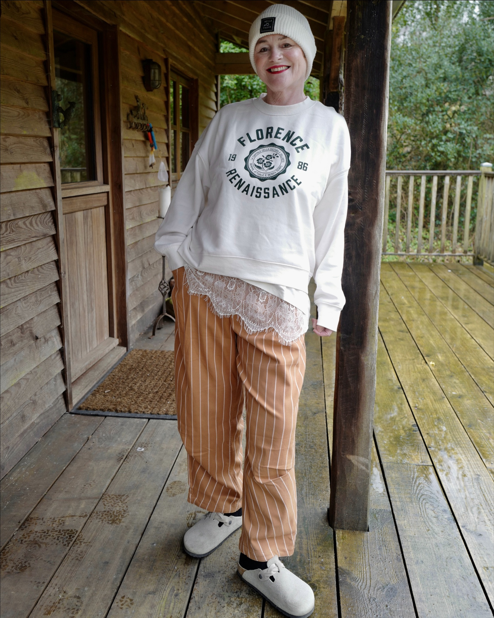 Shop my cabin style - 

Barrel trousers, pop of lace, casual streetstyle 

#LTKstyletip #LTKspring #LTKuk