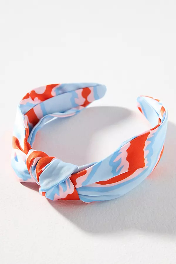 Everly Vibrant Print Knot Headband | Anthropologie (US)