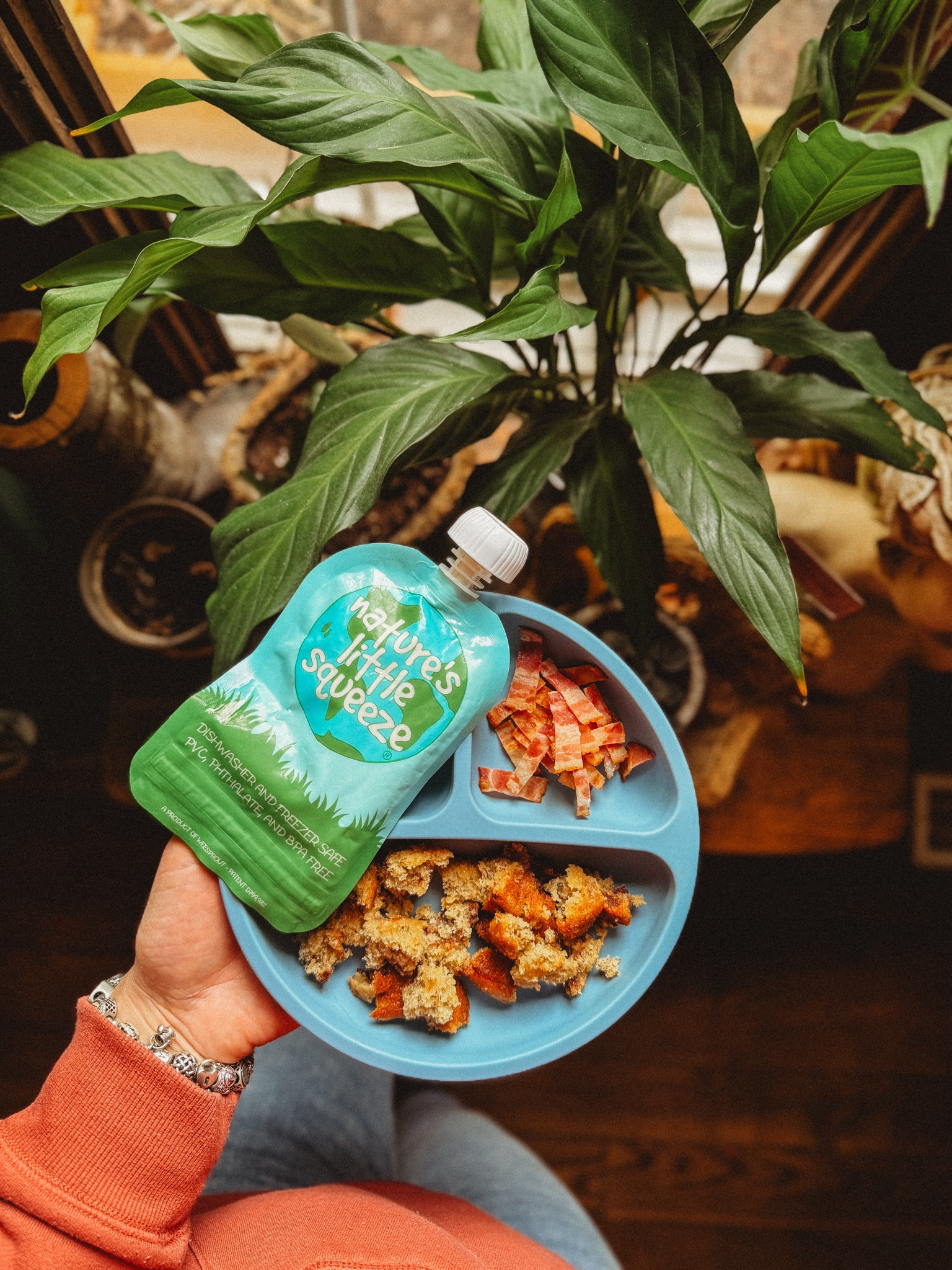 Want to save money on groceries and be sustainable? These yogurt and applesauce pouches are reusable and such a hit in our house. They are also dishwasher safe and have a double seal for no leaks. We pair them with a silicone plate for a healthy lunch option  

#LTKbaby #LTKkids #LTKfamily