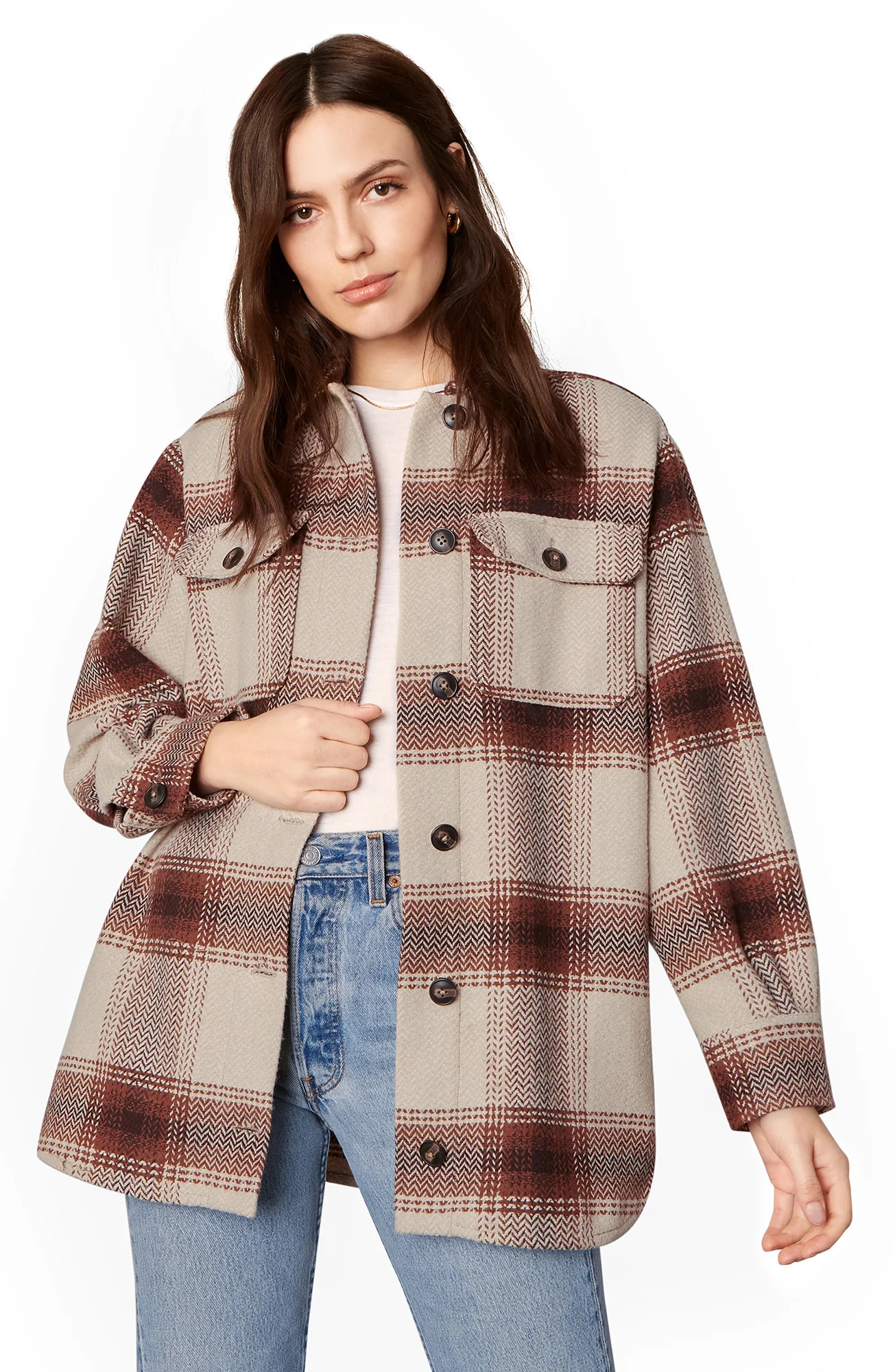 Lucky Lumber Oversized Plaid Coat | BB DAKOTA