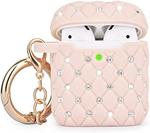 Glittering Case for Airpods, Earpods Case with Keychain, CAGOS Bling Protective Cover Compatible ... | Amazon (US)