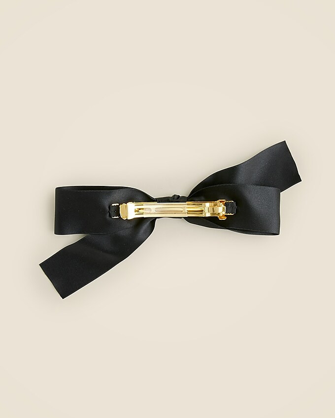 Satin bow hair barrette | J. Crew US