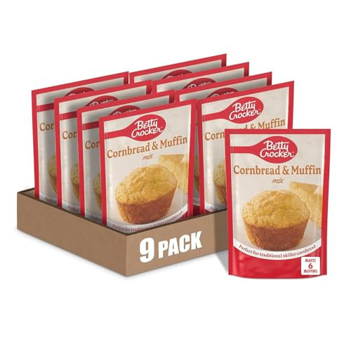 Betty Crocker Cornbread and Muffin Baking Mix, 6.5 oz. (Pack of 9) | Amazon (US)