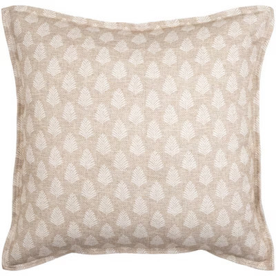 Livabliss Gardner 22"H x 22"W Square Pillow Cover Down Insert Cottage Tan Throw Pillow | Target