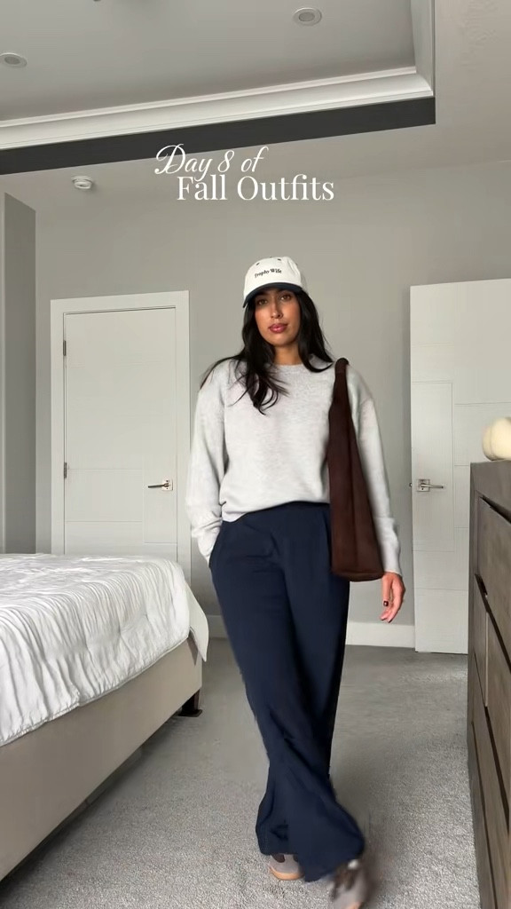 Cozy fall outfit idea 🤎 track pants + cashmere + sneakers = effortless comfort #fallstyle #ootdinspo 

#LTKwinter #LTKfall #LTKcanada