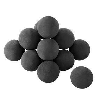 Ceramic Balls, 3 in. 15-Pieces Round Fire Stones, Reusable Lava Rocks Indoor and Outdoor Use, Decorative Fire Pit Rocks | The Home Depot