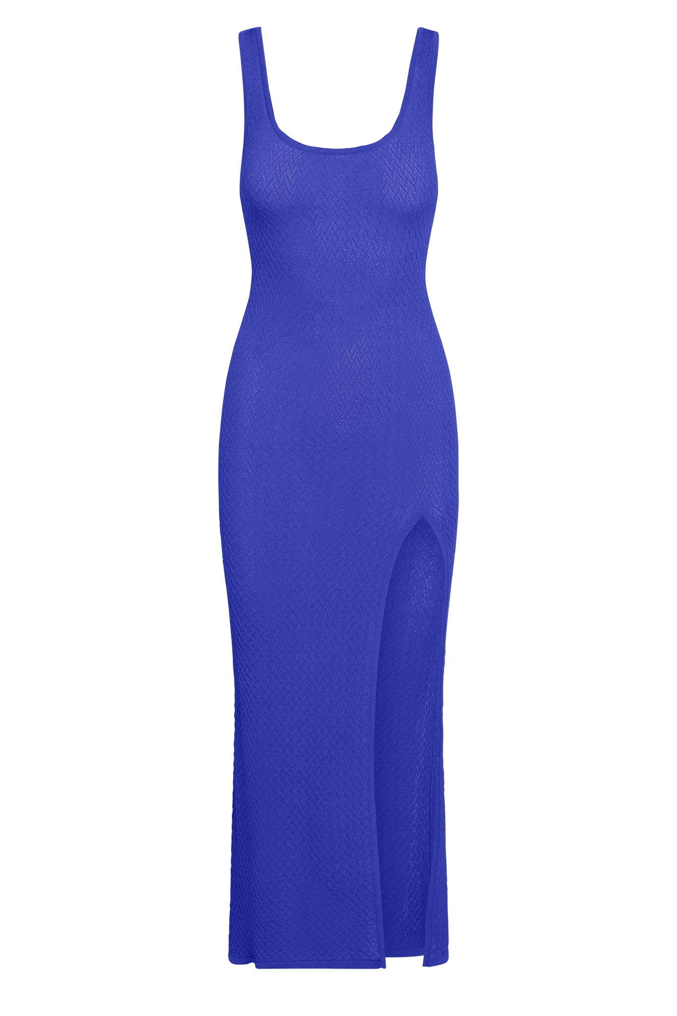 Honolulu Dress - Cobalt Hatch Jacquard | Monday Swimwear