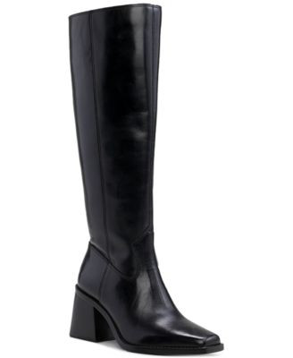 Vince Camuto Womens Sangeti Snip Toe Block Heel Knee High Boots Regular Narrow Calf Wide Extra Wide Calf | Macy's